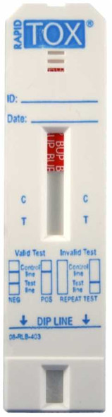Rapid Tox Single Panel Buprenorphine (BUP) Cassette or Dip Card Format from American Drug Test Screening