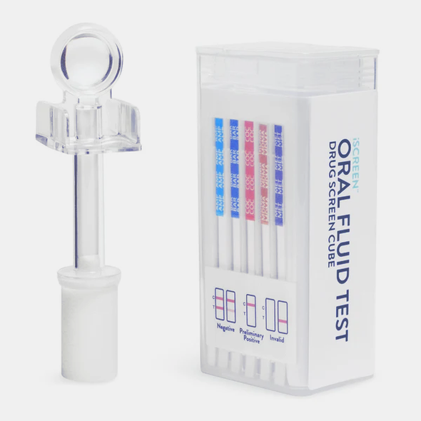 iSCREEN™ 6-Panel Oral Fluid Drug Test Screen Cube, Employment & Insurance Approved, 25/Box