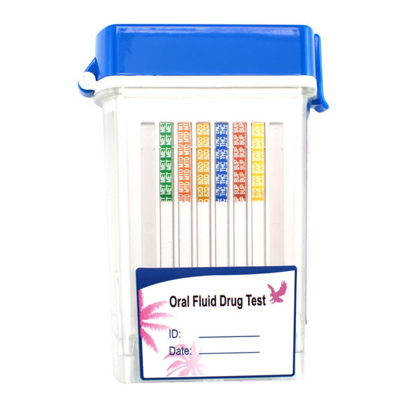 Oral SalivaScan Flip Top Cube Drug Test 6 Panel with Alcohol Confirm with Saliva Indicator