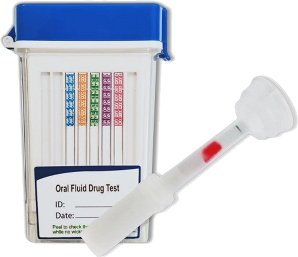 Healgen Scientific Accurate™ Oral SalivaScan Flip Top Cube Drug Test 16 Panel with Alcohol