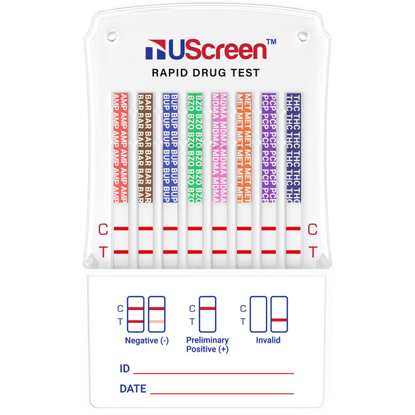 UScreen™ 12 Panel Drug Test Dip Card, CLIA Waived # USSDIP-12CLIA
