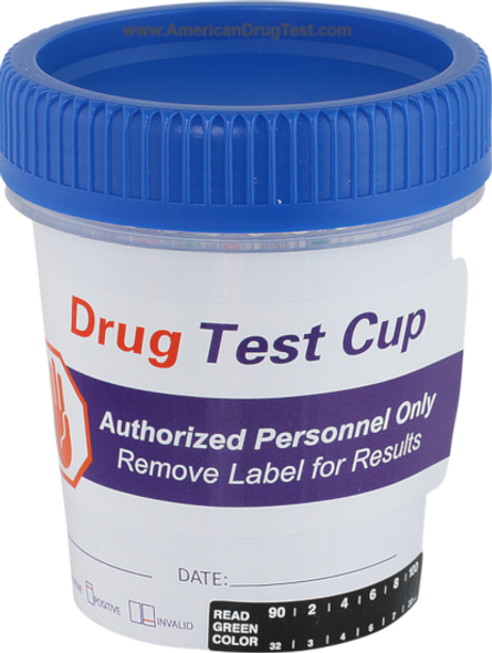 Healgen Scientific 12 Panel CLIA Waived Urine Drug Test Cup from American Drug Test with Label