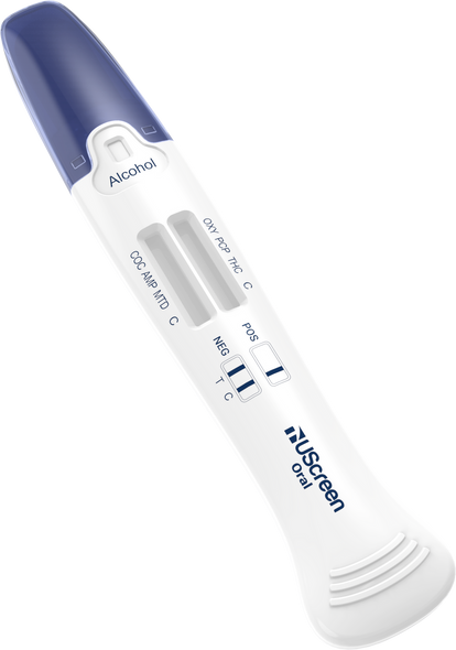 UScreen Oral+™ Multi-Drug 12 Panel Oral Fluid Test with Alcohol, Item # USSORAL-12ALC-FUO