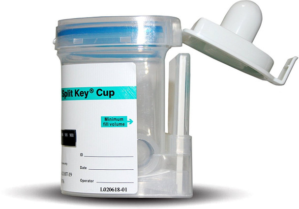 ABBOTT 10 PANEL INTEGRATED EZ SPLIT KEY CUP - OPEN