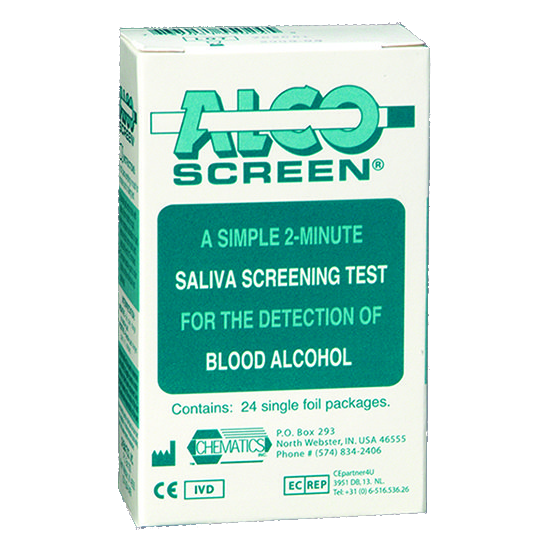 Alco Screen Saliva Alcohol Test Box
