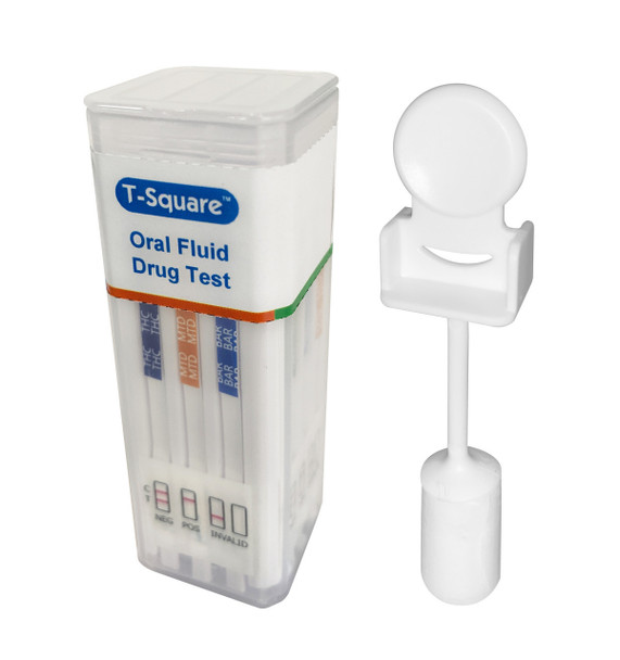 12 Panel T-Square® One Step Multi-Drug Oral Fluid Saliva Drug Test