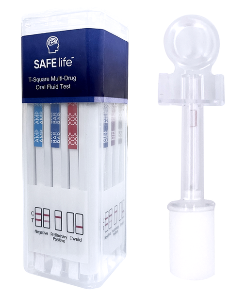 12 Panel SAFElife™ T-Square® Multi-Drug Oral Fluid Saliva Drug Test