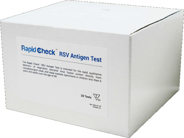 Rapid Check™ RSV Antigen Test Kit from Healgen Scientific Made in USA
