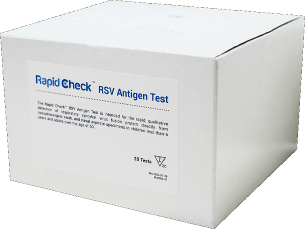 Rapid Check™ RSV Antigen Test Kit from Healgen Scientific Made in USA