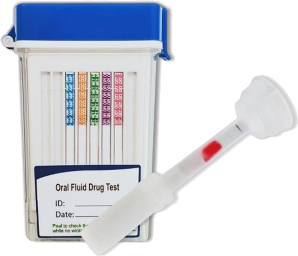 Healgen Scientific Accurate™ Oral SalivaScan Flip Top Cube Drug Test 16 Panel with Alcohol