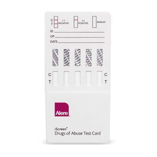 12 Panel iScreen Instant Drug Test Dip Card by Abbott 25/Box