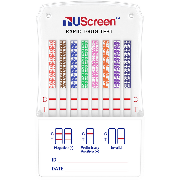 UScreen™ 12 Panel Drug Test Dip Card, CLIA Waived # USSDIP-12CLIA