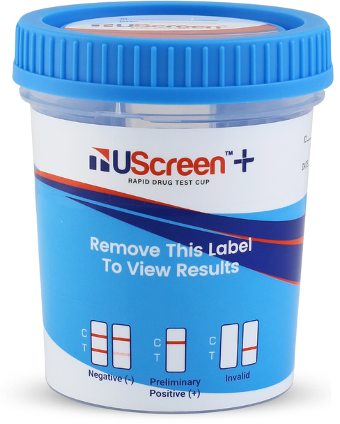 UScreen+ Premium Drug Test Cup CLIA Waived 20 Panel with 6 Adulterants