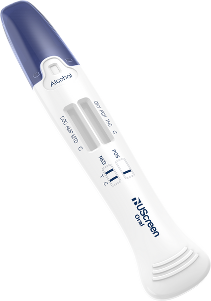UScreen Oral+™ Multi-Drug 12 Panel Oral Fluid Test with Alcohol, Item # USSORAL-12ALC-FUO