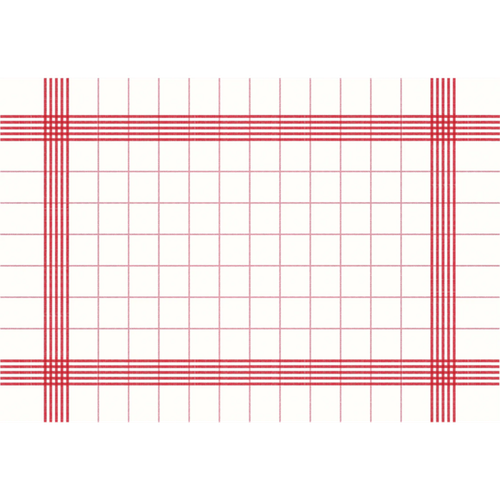 ServiTOWEL Napkin 250 stk. rød/hvit, 38 x 54 cm
