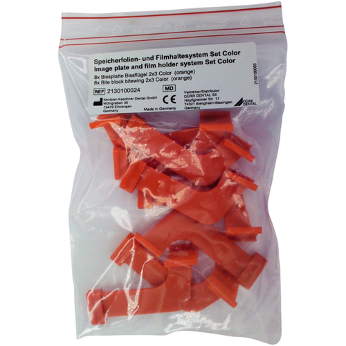 VistaRay sensorholder 8 biteplater bitewings 2 x 3, oransje