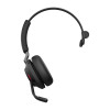 Jabra Evolve2 65 MS USB-C Mono Bluetooth Headset w/ Charging Deskstand - Black Product Image 2