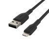 Belkin Boost Charge 1m Lightning to USB-A Braided Cable - Black Product Image 2