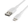 Belkin Boost Charge 2m Lightning to USB-A Braided Cable - White Product Image 3