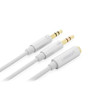 UGreen 20897 3.5mm to Dual 3.5mm F/MM Headset Splitter - White Product Image 2
