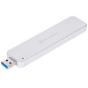 Image for SilverStone MS09 M.2 SATA External SSD Enclosure with USB 3.1 Gen 2 - Silver AusPCMarket