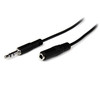 StarTech 1 Meter Slim Headphone Extension Cable / Cord Main Product Image