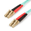 StarTech 1m Aqua OM4 Duplex Multimode Fiber Optic Cable - 50/125 - LC Main Product Image