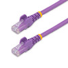 StarTech 0.5m Purple Cat6 Ethernet Patch Cable - Snagless Main Product Image