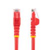 StarTech 0.5m Red Cat6 Ethernet Patch Cable - Snagless Product Image 2