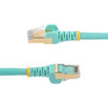 StarTech 0.5m Aqua Cat6a Ethernet Cable - Shielded (STP) Product Image 3