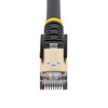 StarTech 0.5m Black Cat6a Ethernet Cable - Shielded (STP) Product Image 4