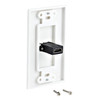 StarTech Single Outlet Female HDMI Wall Plate White Product Image 4