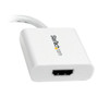 StarTech Mini DisplayPort to HDMI Video Adapter Converter - White Product Image 2