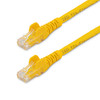 StarTech 1m Yellow Cat6 UTP Snagless Patch Cable Main Product Image