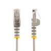 StarTech 2.5m CAT6 Cable - Grey - Slim CAT6 Patch Cable - Snagless Product Image 2