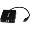 StarTech USB-C to Dual GbE Adapter w/ Built-in USB 3.0 (Type A) Port Main Product Image