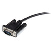 StarTech DB9 RS232 Serial Extension Cable - 2m Black Male to Female Cable Product Image 3