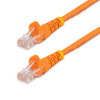 StarTech 2m Cat 5e Orange Snagless Ethernet Patch Cable Main Product Image