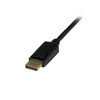 StarTech 6ft DP to DVI Converter Cable - DisplayPort to DVI Black Product Image 2