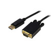 StarTech 10ft DisplayPort to VGA Adapter - DP to VGA - Black Main Product Image