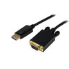 StarTech 15ft DisplayPort to VGA Adapter - DP to VGA - Black Main Product Image