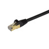 StarTech Cat6a Patch Cable - Shielded (STP) - 14 ft. Black Product Image 2