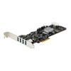 StarTech 4Port PCIe USB 3.0 Controller Card w/ 4 Independent Channels Product Image 4