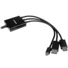 StarTech HDMI DisplayPort or Mini DP to HDMI Converter Cable 2m 6ft Product Image 3