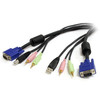 StarTech 10 ft 4-in-1 USB VGA KVM Cable with Audio and Microphone Main Product Image