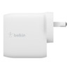 Belkin BOOSTCHARGE Dual USB-A Wall Charger 24W + Lightning to USB-A Cable - For Apple Devices - White Product Image 4