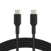 Belkin Boostcharge USB-C to USB-C Braided 1M Cable  - Universally compatible - Black Main Product Image