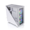 Thermaltake Divider 300 TG Tempered Glass ARGB Mid Tower Case - White Main Product Image