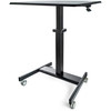 StarTech Mobile Standing Desk - Portable Sit Stand Ergonomic Height Adjustable Cart on Wheels Main Product Image