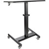 StarTech Mobile Standing Desk - Portable Sit Stand Ergonomic Height Adjustable Cart on Wheels Product Image 2